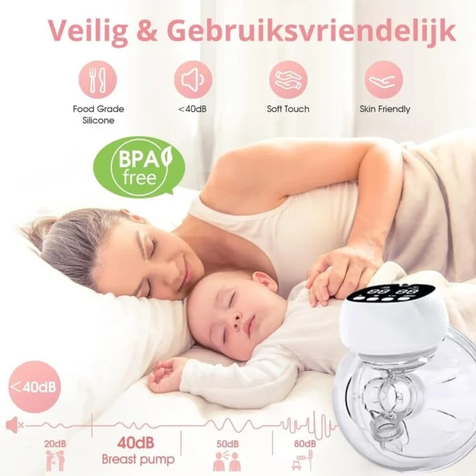 iNeedy Elektrische Borstkolf 2024 - Handsfree Borstkolf - Dubbel Borstkolf - Imiteert de natuurlijke zuigbeweging - Afbeelding 7