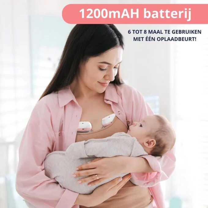 iNeedy Elektrische Borstkolf 2024 - Handsfree Borstkolf - Dubbel Borstkolf - Imiteert de natuurlijke zuigbeweging - Afbeelding 3