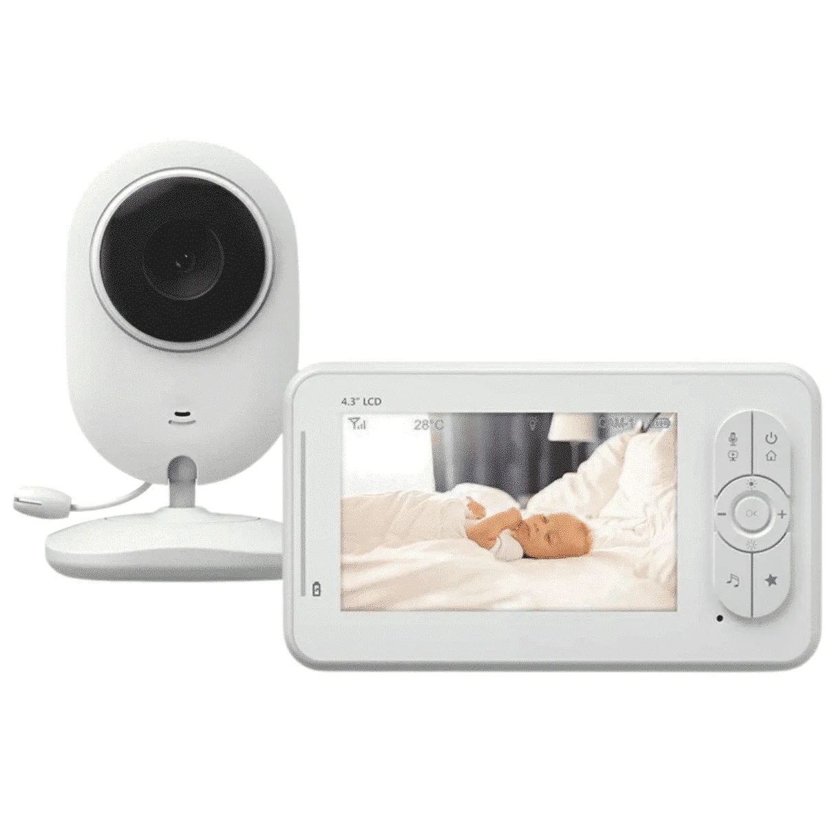 iNeedy Mini 4.2 inch - Babyfoon met camera - Vox - Helder beeld - En veel meer opties